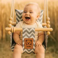 Babyschaukel Indoor und Outdoor mit Sicherheitsgurt,...